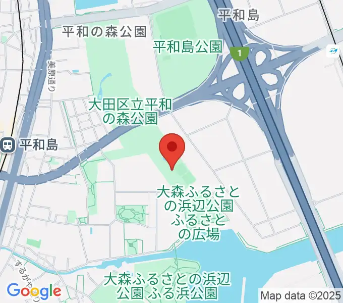 平和の森公園相撲場の地図