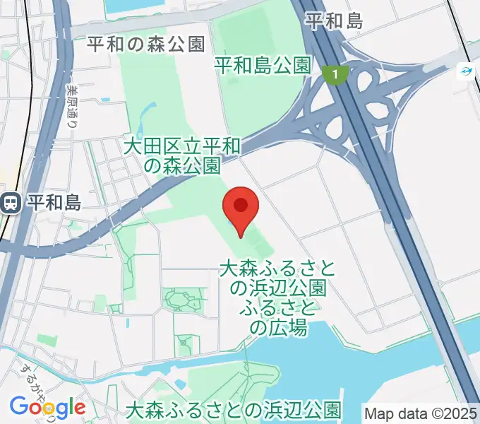 平和の森公園相撲場の地図