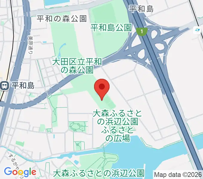 平和の森公園相撲場の地図