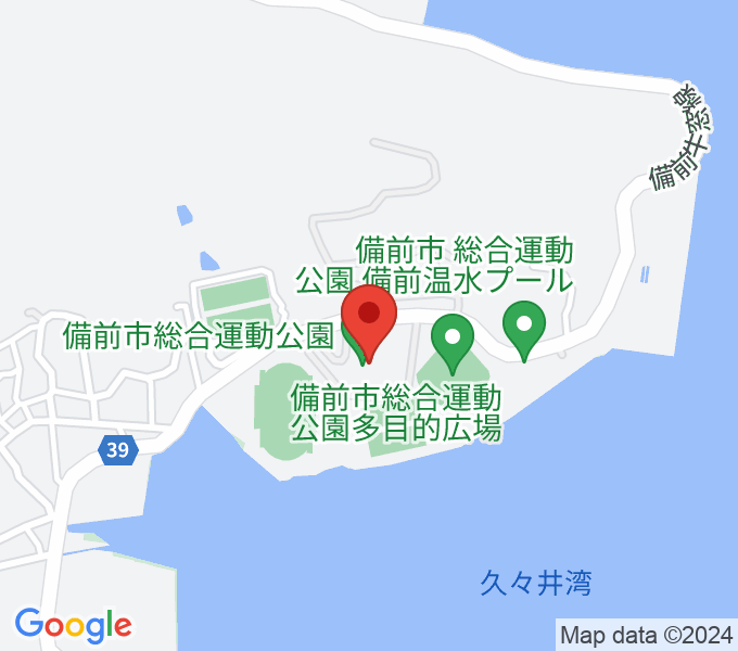 備前市チオビタ運動公園体育館の場所