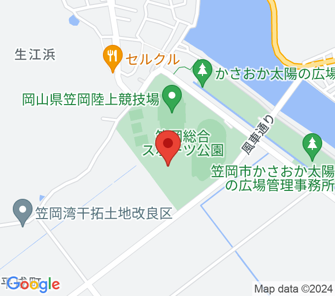 笠岡総合体育館の場所