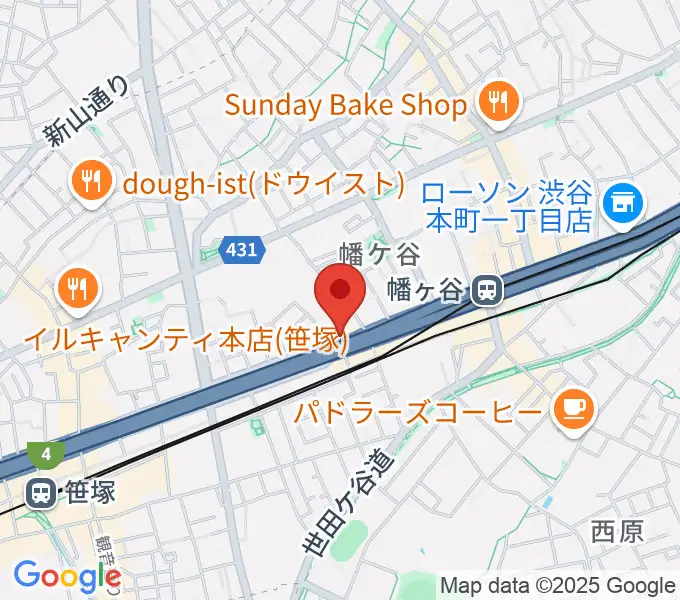 SUR SOUND STUDIOの地図