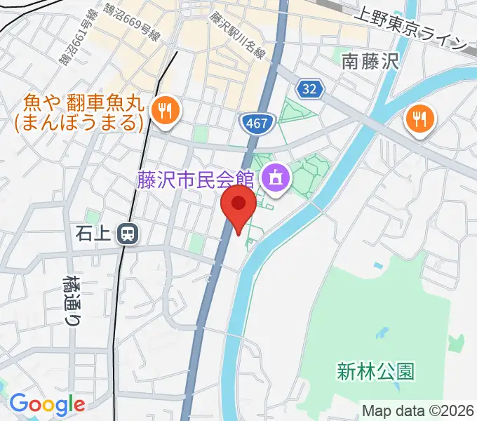 秩父宮記念体育館の地図