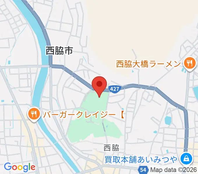 西脇市総合市民センターの地図