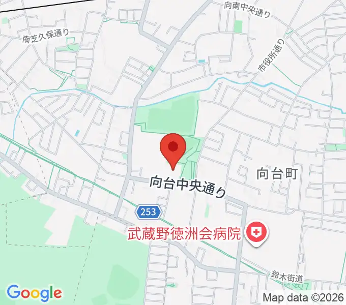 西東京市総合体育館の地図