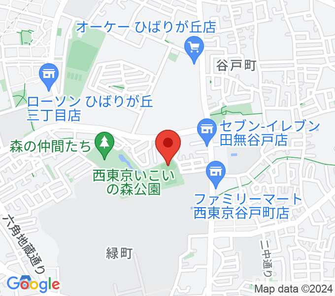 西東京いこいの森公園ボール広場の場所