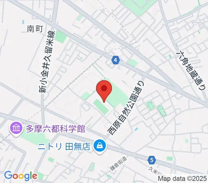 西東京市郷土資料室の地図