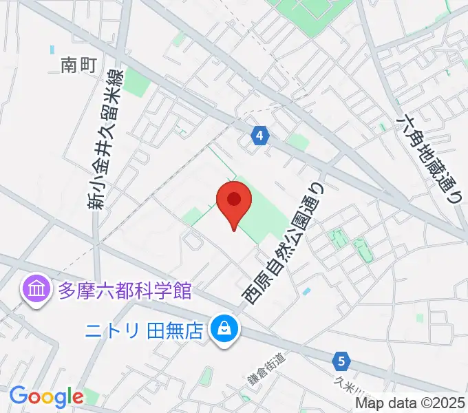 西東京市郷土資料室の地図