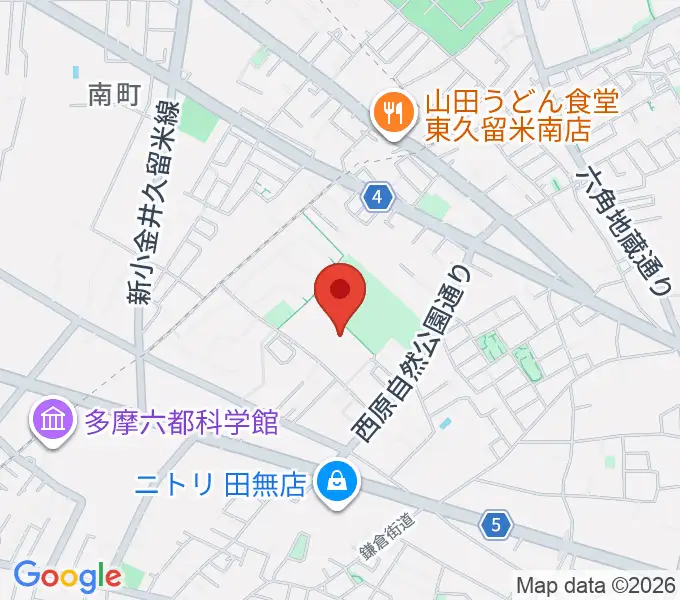 西東京市郷土資料室の地図