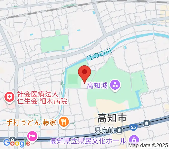 高知県立武道館の地図