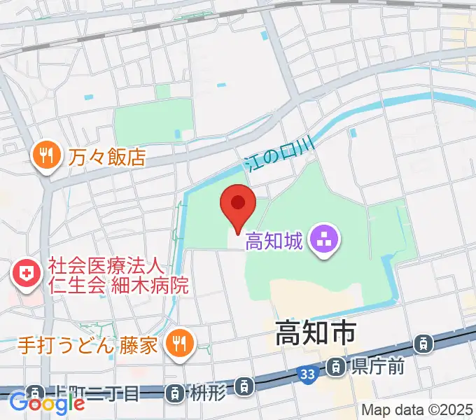 高知県立武道館の地図