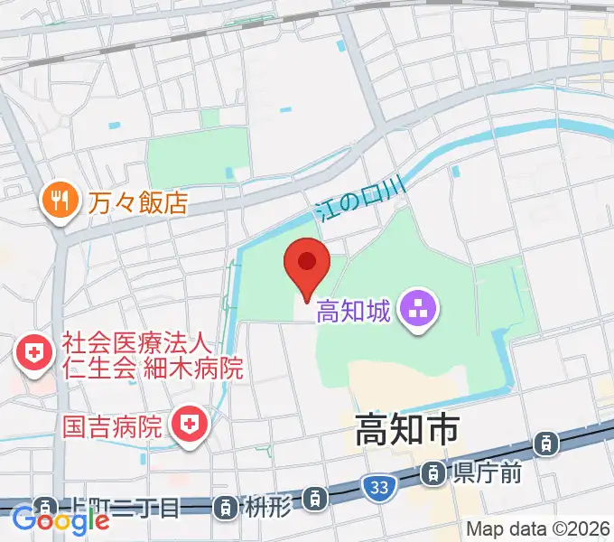 高知県立武道館の地図