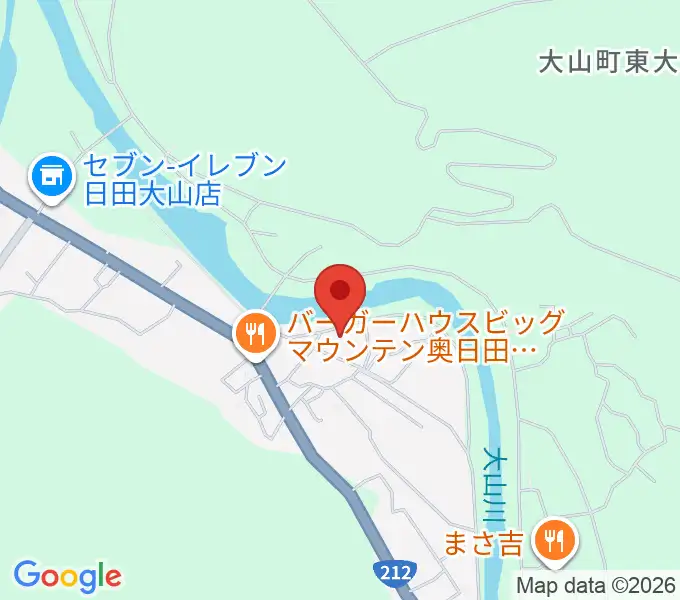 日田市大山文化センターの地図