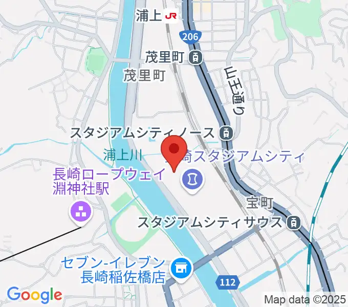 ハピネスアリーナの地図