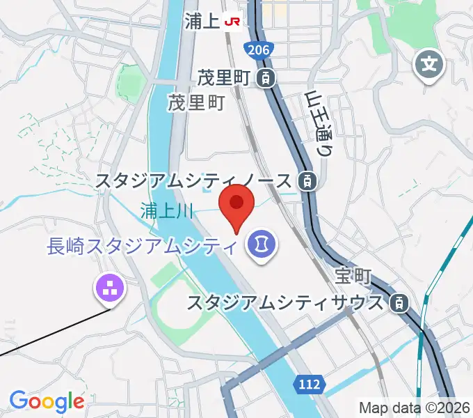 ハピネスアリーナの地図