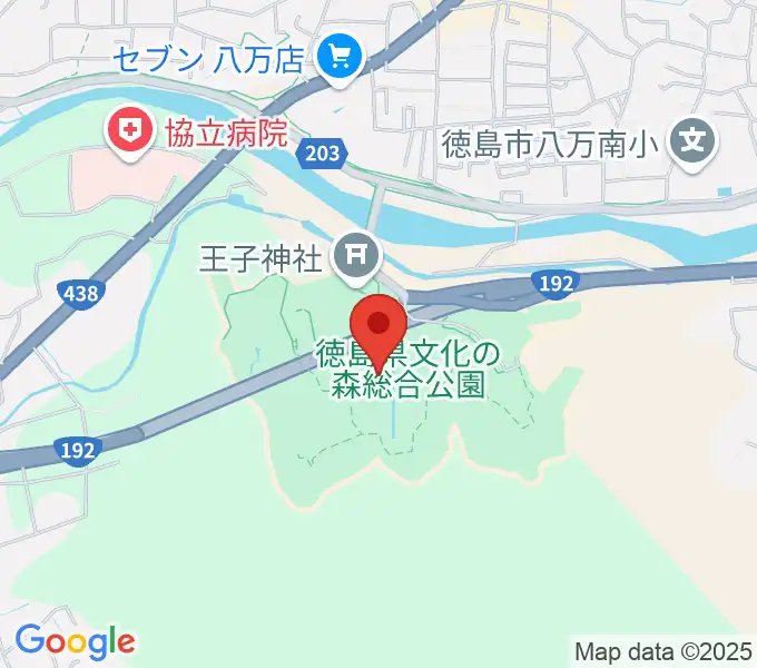 徳島県立博物館の地図