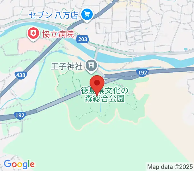 徳島県立博物館の地図