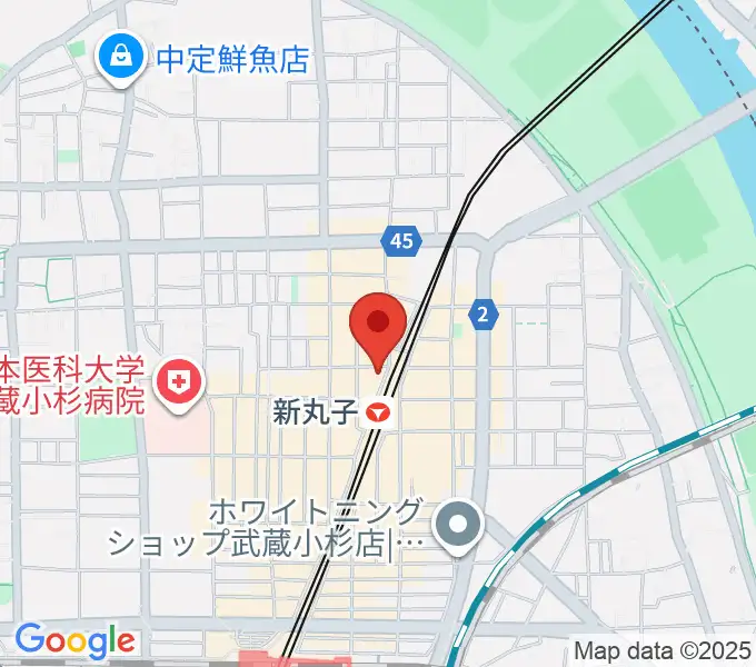 スタジオミュジック 新丸子店の地図
