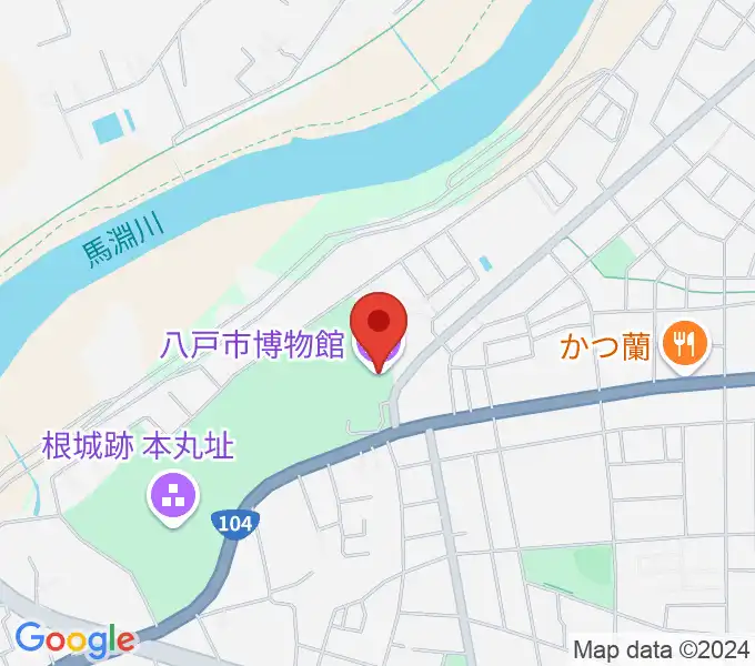 八戸市博物館の地図