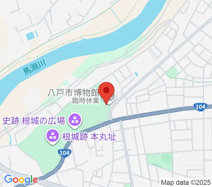 八戸市博物館の地図