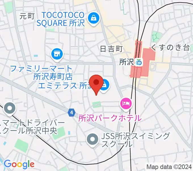 T・ジョイ エミテラス所沢の地図