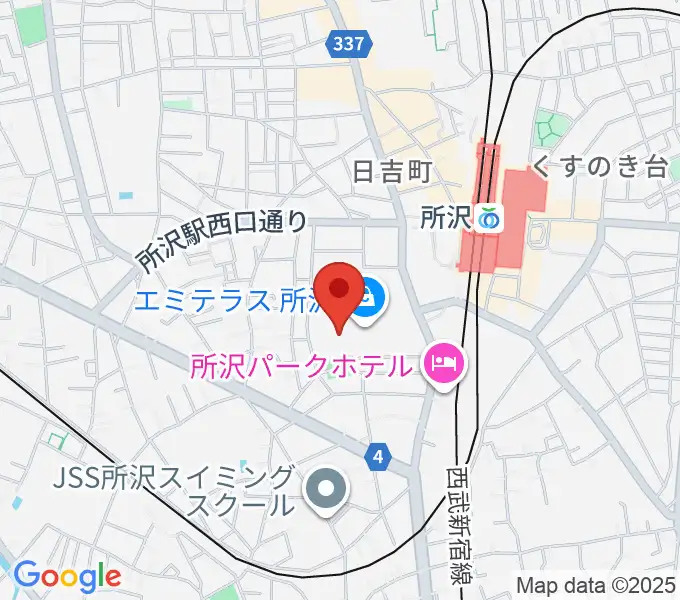T・ジョイ エミテラス所沢の地図