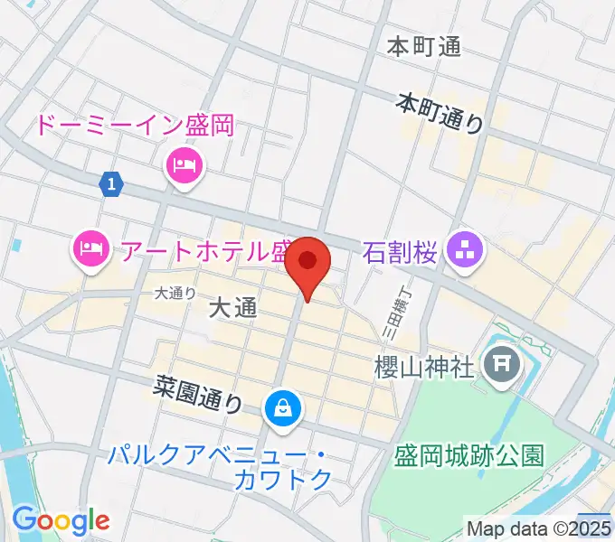 中央映画劇場の地図