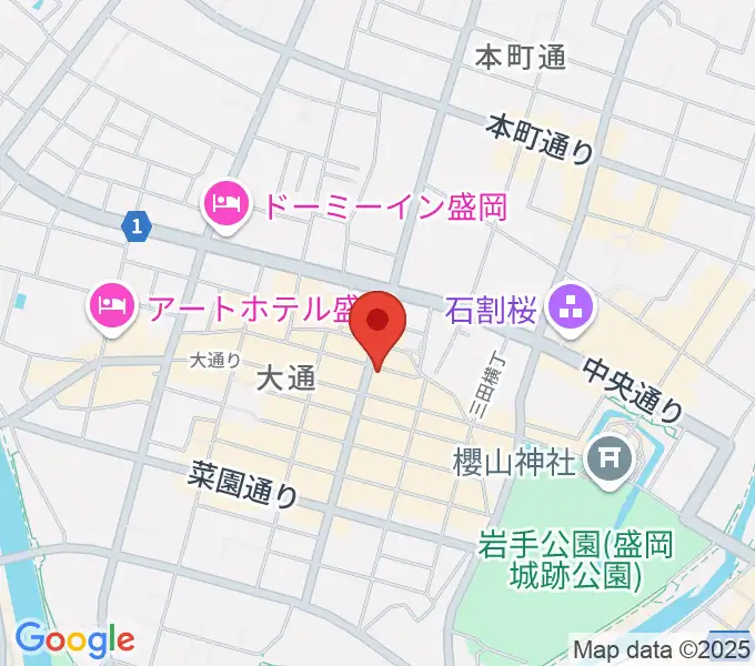 中央映画劇場の地図