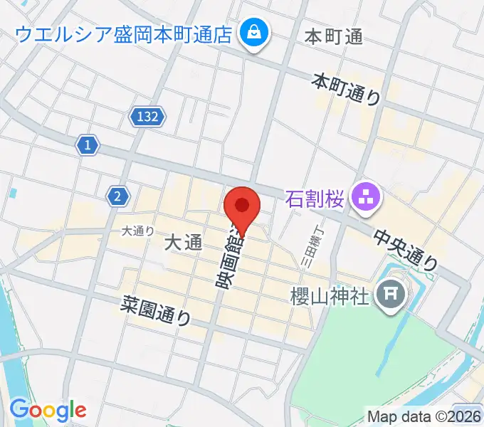 中央映画劇場の地図