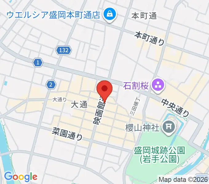中央映画劇場の地図