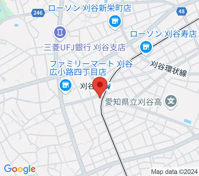 刈谷日劇の地図