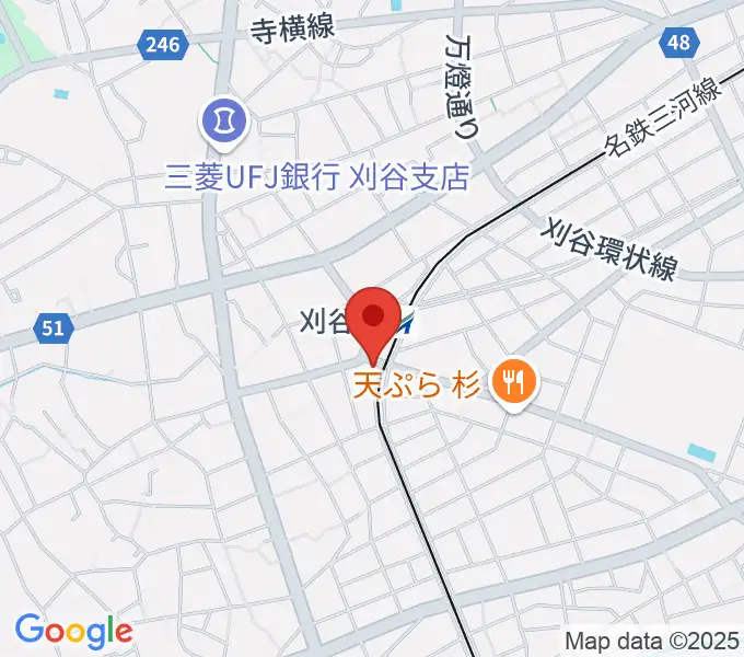 刈谷日劇の地図