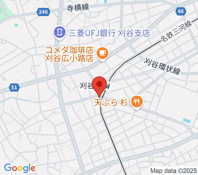 刈谷日劇の地図