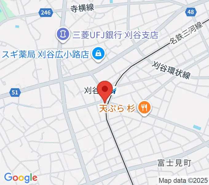 刈谷日劇の地図