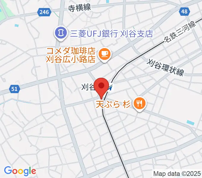 刈谷日劇の地図