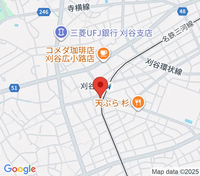 刈谷日劇の地図