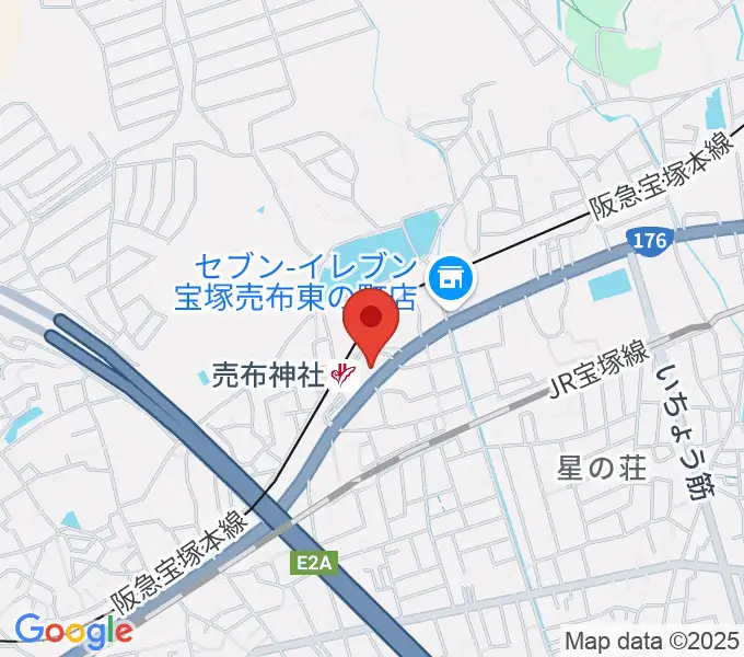 宝塚シネ・ピピアの地図