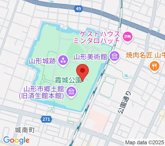 山形県立博物館の地図