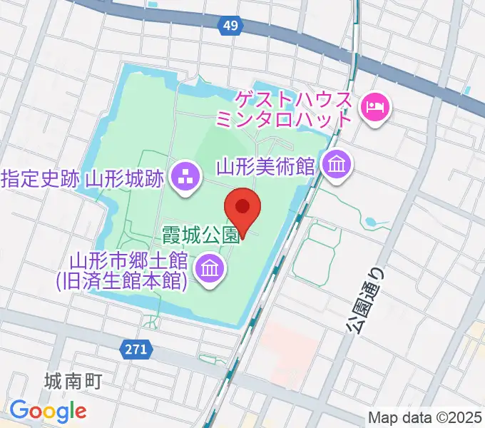 山形県立博物館の地図