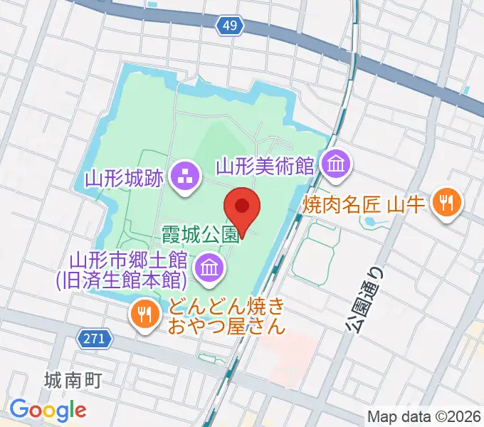 山形県立博物館の地図