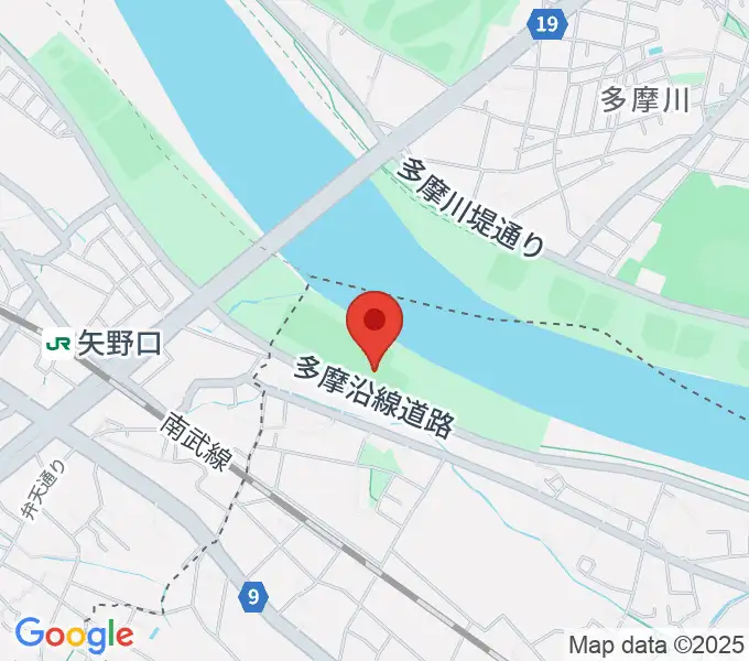 多摩川緑地菅少年野球場の地図