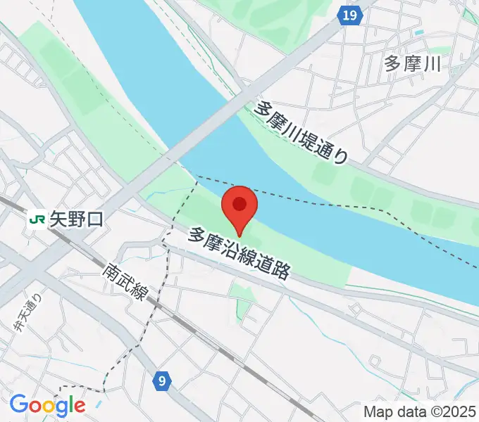 多摩川緑地菅少年野球場の地図
