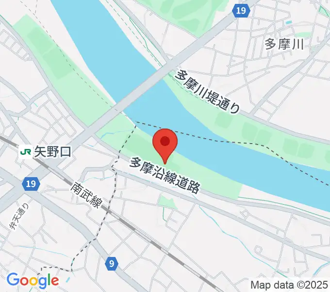 多摩川緑地菅少年野球場の地図