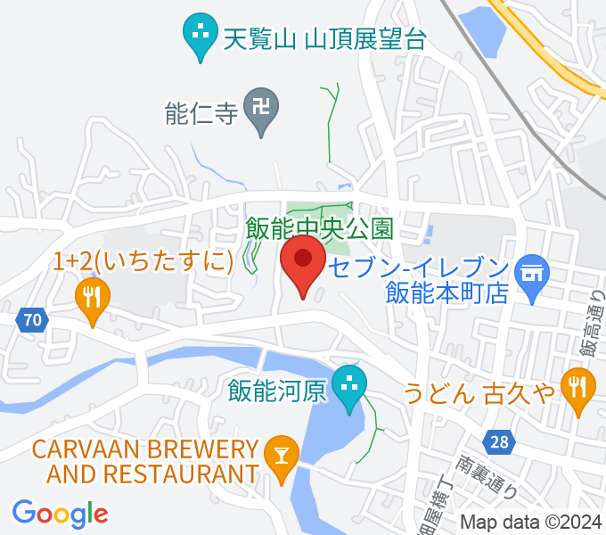 飯能市立博物館の地図