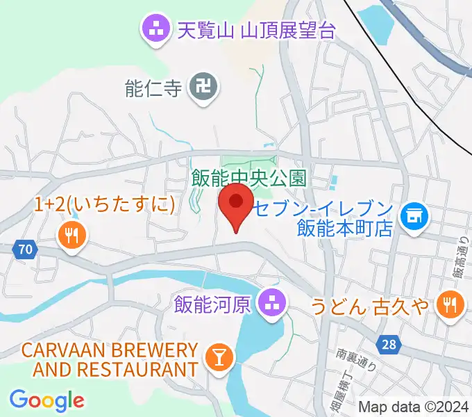 飯能市立博物館の地図