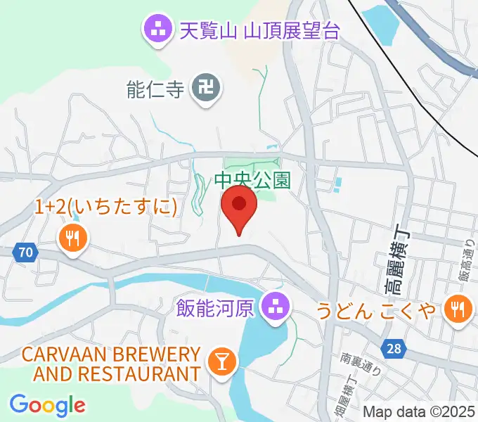 飯能市立博物館の地図