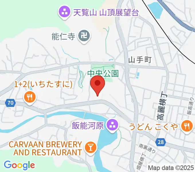 飯能市立博物館の地図