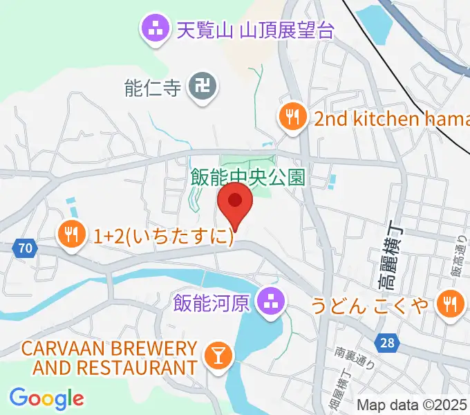 飯能市立博物館の地図