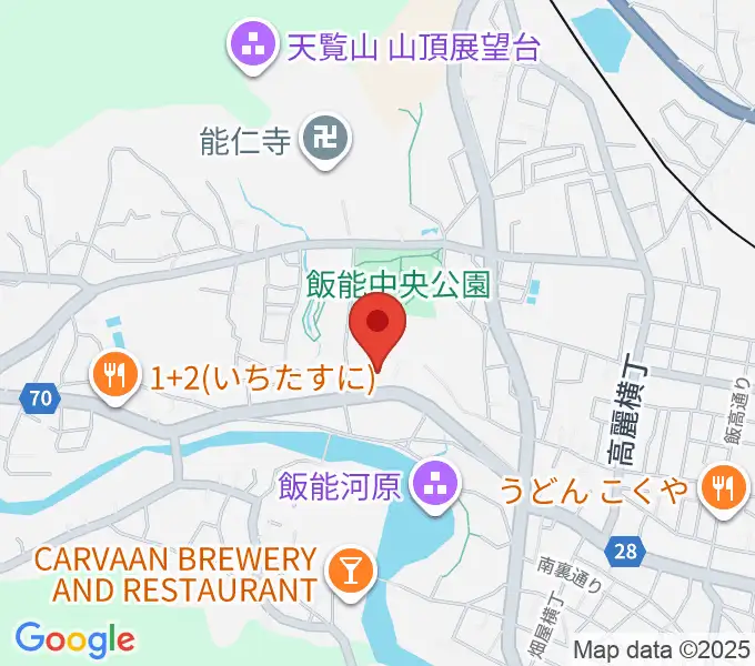 飯能市立博物館の地図