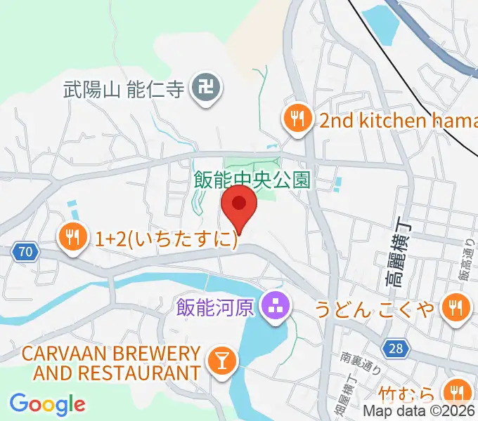飯能市立博物館の地図